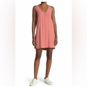 Madewell Heather Button Front Sleeveless Dress NWT